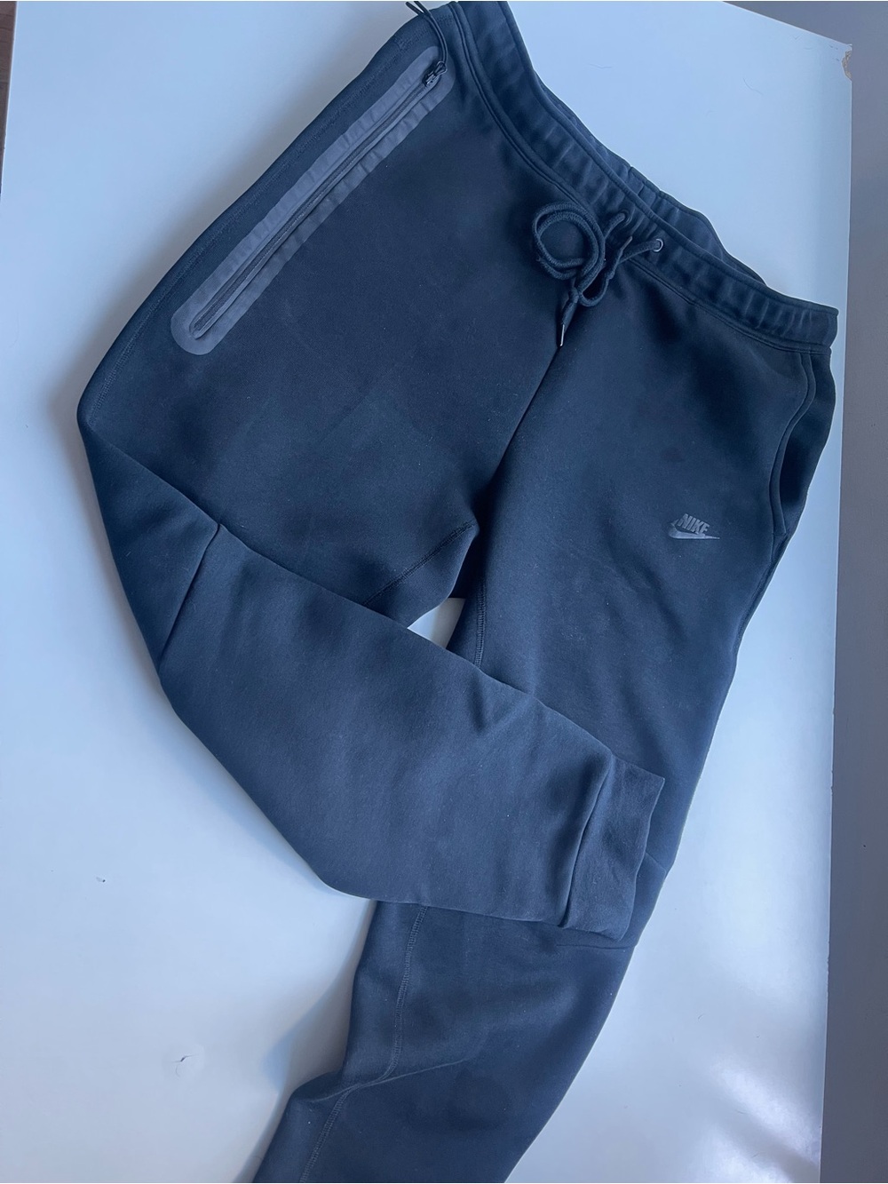 Nike Kids Black Jogger Sweatpants with Zipper Pocket